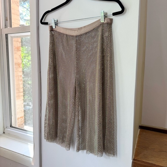 Free People Intimately Filter Finish Shorts Sequin Long Sheer Crystal Rhinestone - Picture 1 of 10